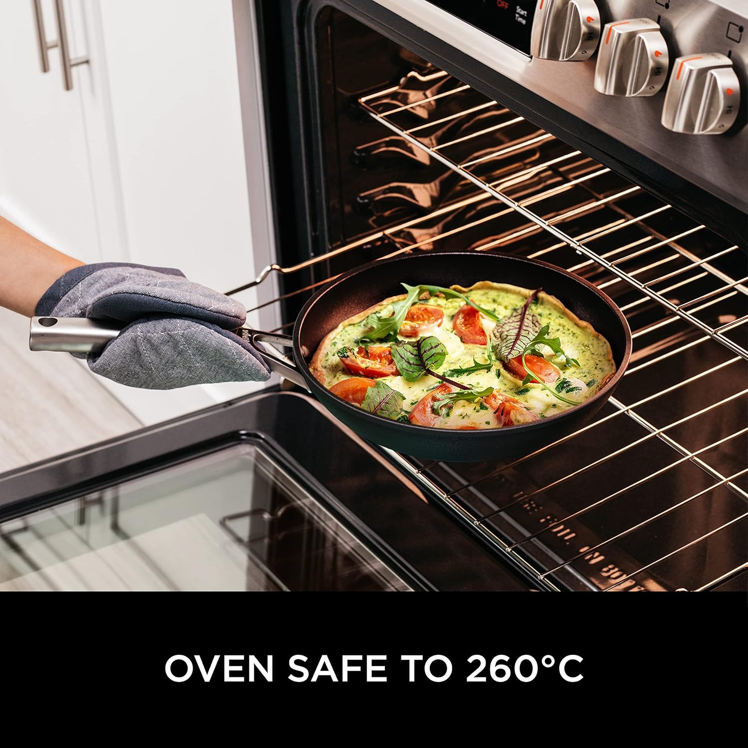 Ninja ZEROSTICK Premium 5-Piece Pan Set, Long Lasting Non-Stick, 3x Saucepans with Glass Lids, 1x Milk Pan, 1x Frying Pan, Hard Anodised Aluminium, Induction Compatible, Grey C35000UK