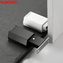 2pcs Magnetic Door Catch Latch -Invisible Strong Adhesion, Drill-Free Mount, Seamless Release- Ideal for Cabinets, Sliding Doors