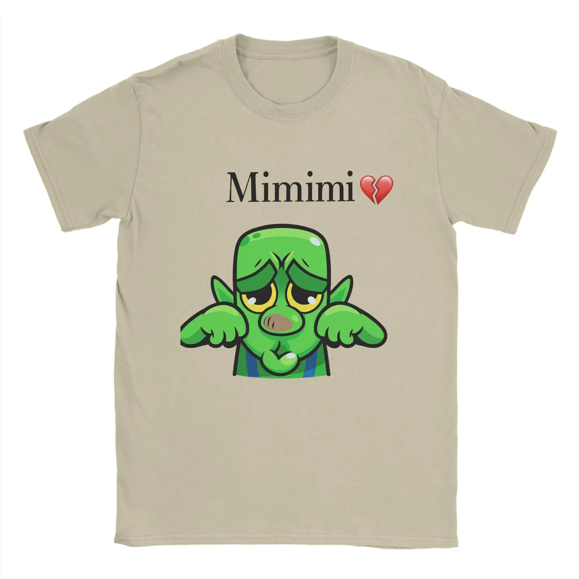 Mimimi Clash Royale Goblin Crying T Shirt Men 100% Cotton Funny T-Shirts Crewneck  Tees Short Sleeve Clothing Adult