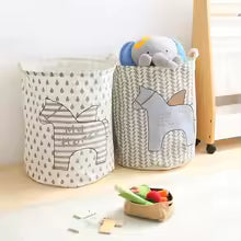 2025 Waterproof Dirty Barrel Folding Toy Creative Clothes Basket Bra Necktie Socks Storage Box Bag Bins Organizer Laundry Basket