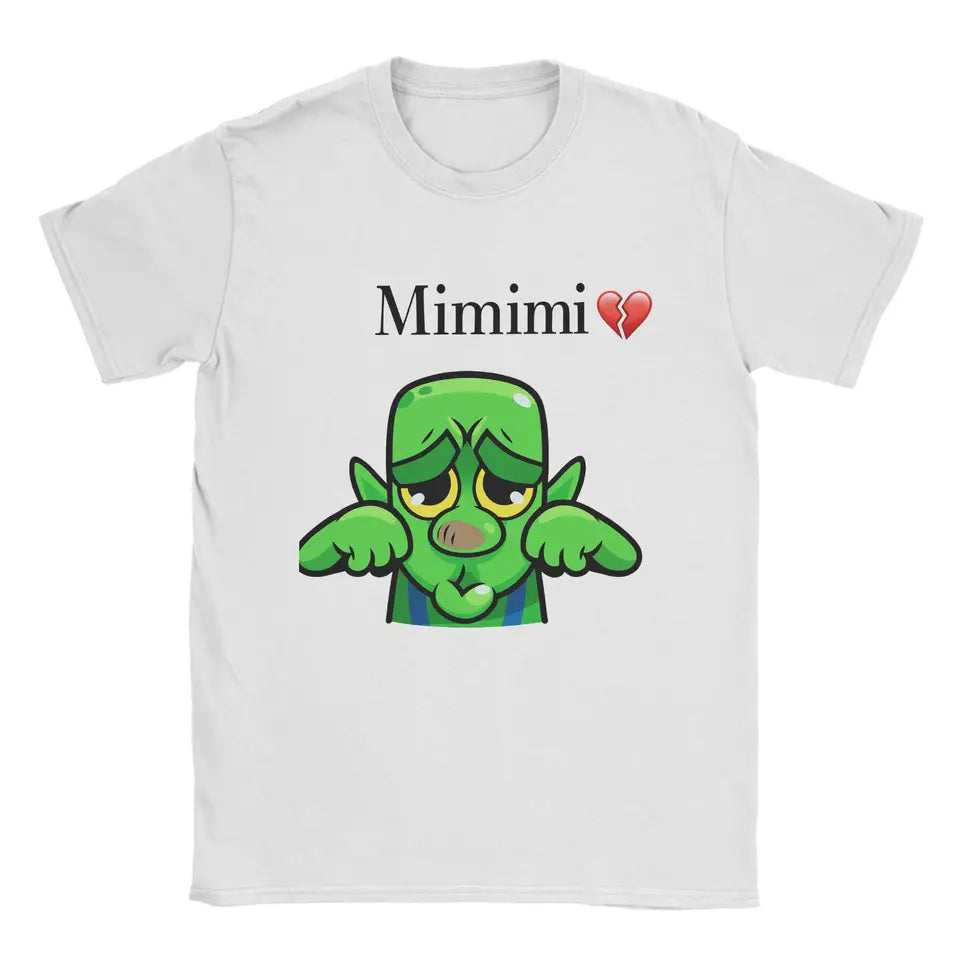 Mimimi Clash Royale Goblin Crying T Shirt Men 100% Cotton Funny T-Shirts Crewneck  Tees Short Sleeve Clothing Adult