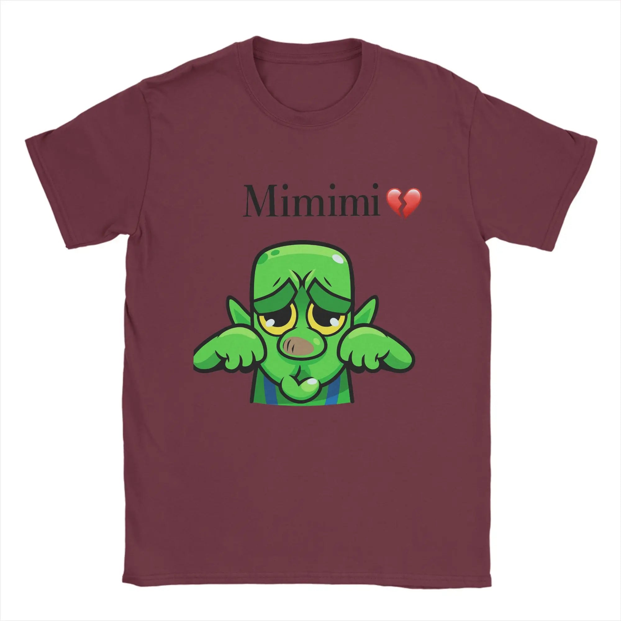 Mimimi Clash Royale Goblin Crying T Shirt Men 100% Cotton Funny T-Shirts Crewneck  Tees Short Sleeve Clothing Adult