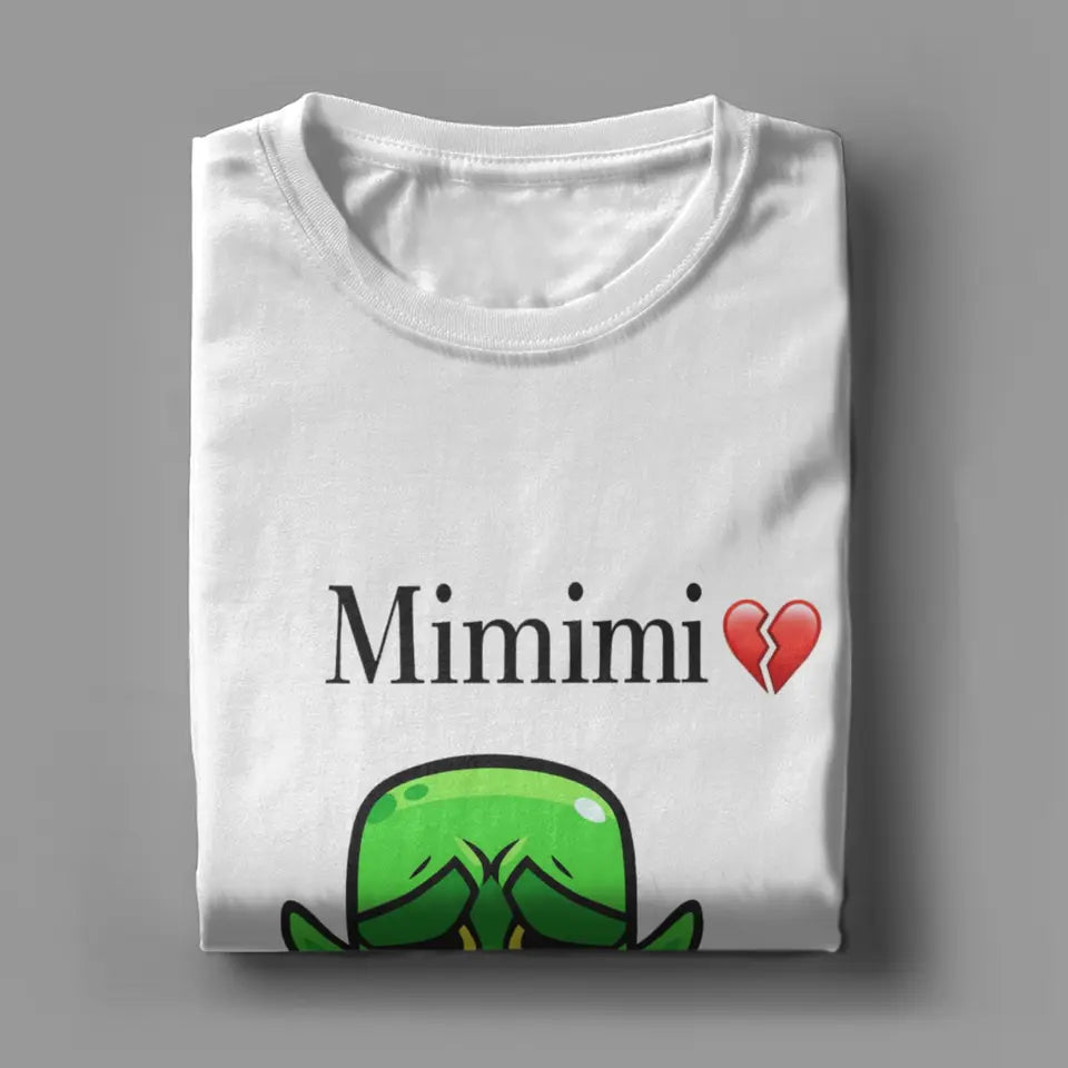 Mimimi Clash Royale Goblin Crying T Shirt Men 100% Cotton Funny T-Shirts Crewneck  Tees Short Sleeve Clothing Adult
