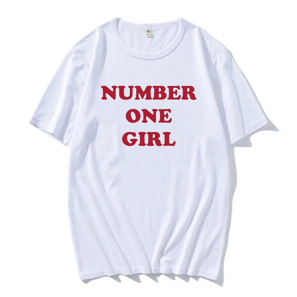 ROSÉ Rosie Number One Girl T-shirt APT 2025 New Fashion Tshirts Short Sleeve Cotton Summer Tee-shirt for Men/Women Loose Tees