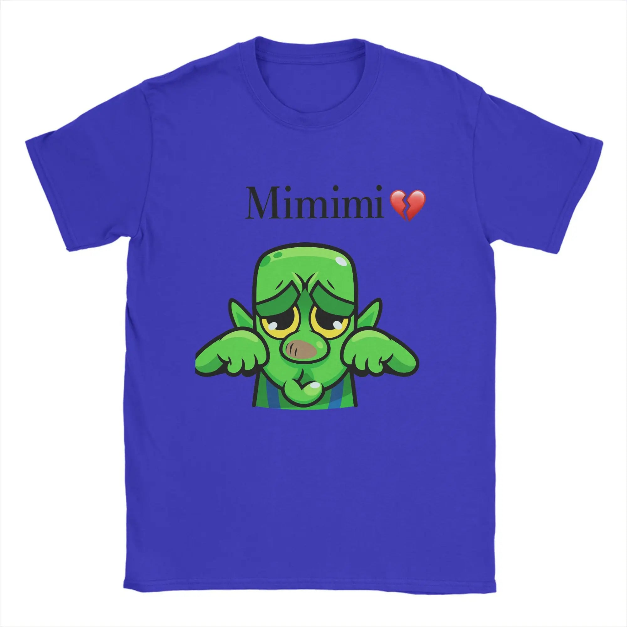 Mimimi Clash Royale Goblin Crying T Shirt Men 100% Cotton Funny T-Shirts Crewneck  Tees Short Sleeve Clothing Adult