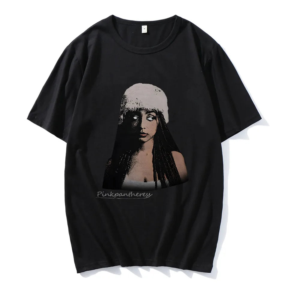 Singer PinkPantheress T-shirt Camisas De Hombre Hip Hop Cotton Comfortable Tee-shirt Short Sleeve Summer Women Tshirts Harajuku