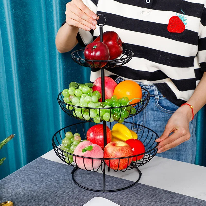 Creative Fruit Plate for Living Room, Nordic Style, Multi-functional Fruit Basket, Snack Basin, Coffee Table