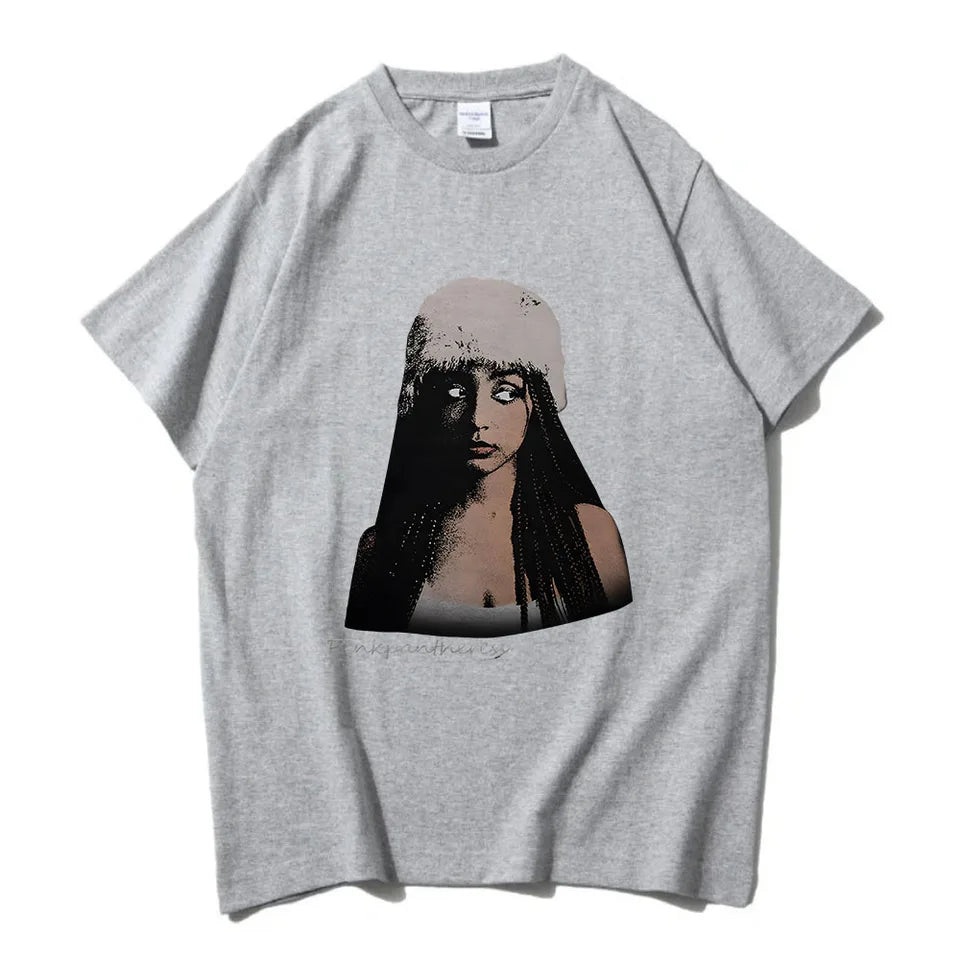 Singer PinkPantheress T-shirt Camisas De Hombre Hip Hop Cotton Comfortable Tee-shirt Short Sleeve Summer Women Tshirts Harajuku