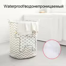 2025 Waterproof Dirty Barrel Folding Toy Creative Clothes Basket Bra Necktie Socks Storage Box Bag Bins Organizer Laundry Basket
