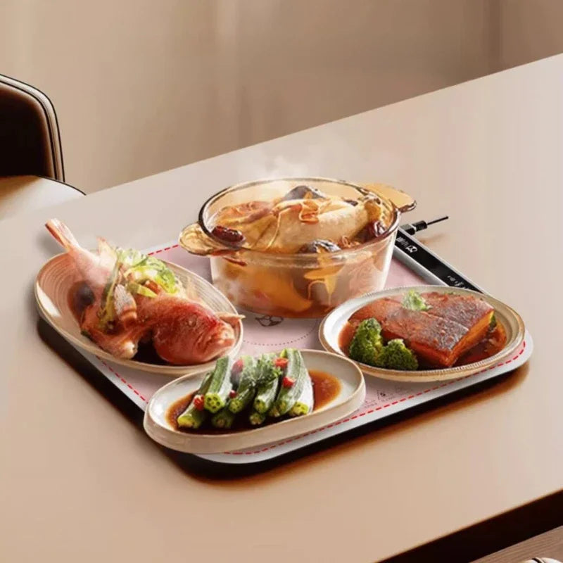 20V Insulated Food Board Hot Plate Chopping Board Warm Dishes Mat Multifunctional Electric Beverage Warmer Rapid Heating кружка