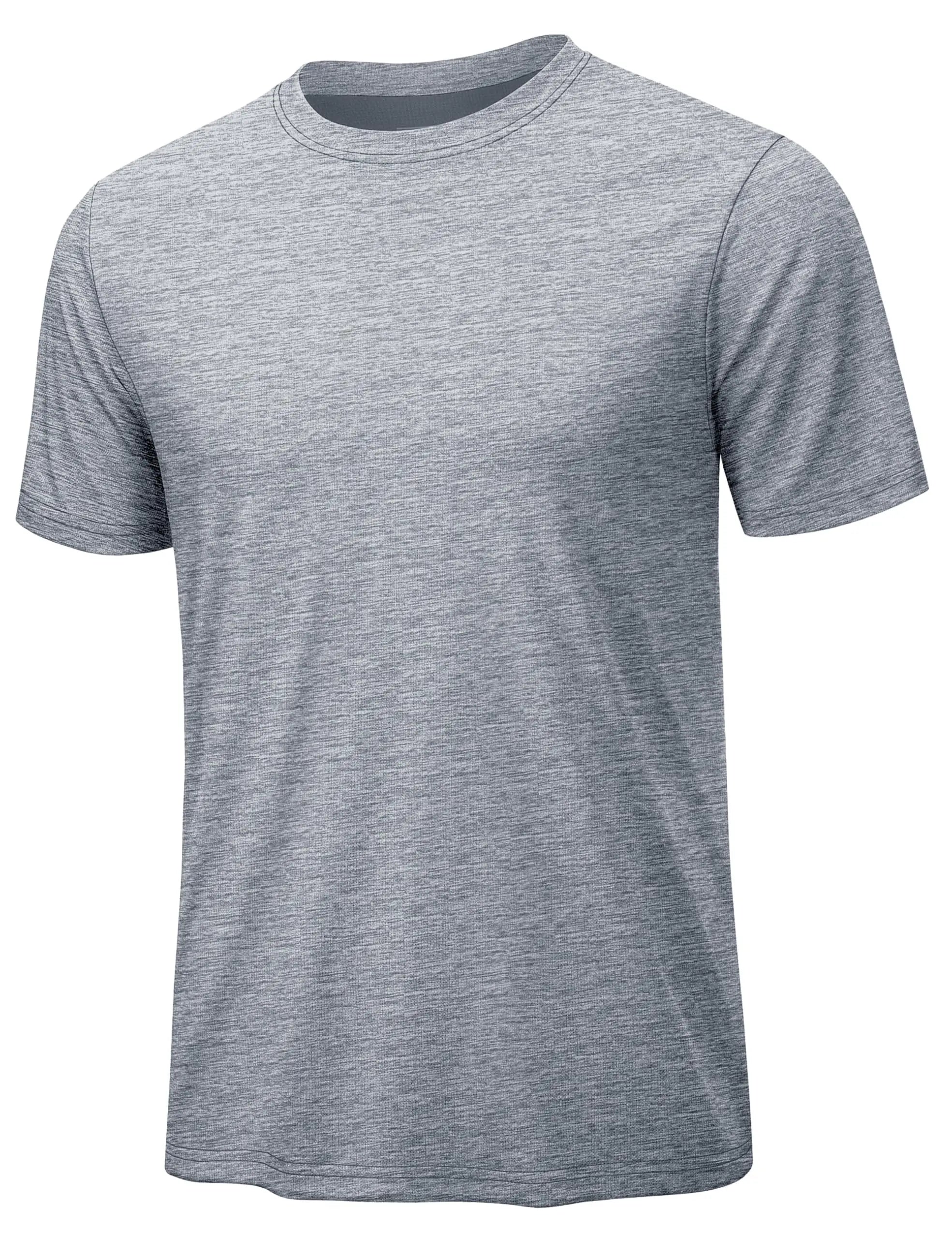 TACVASEN Quick Dry Sun Protection Shirts Mens Mesh Short Sleeve UPF 50+ Athletic T-Shirts Hiking Running Workout Gym Rash Guard