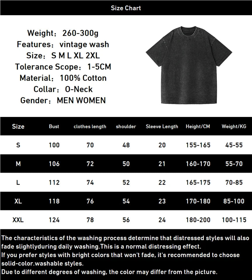 Demon Slayer Zenitsu Graphic T-shirt Manga Print Vintage Washed Oversized T Shirt Men Women Clothing Cotton Short Sleeve Tee Top